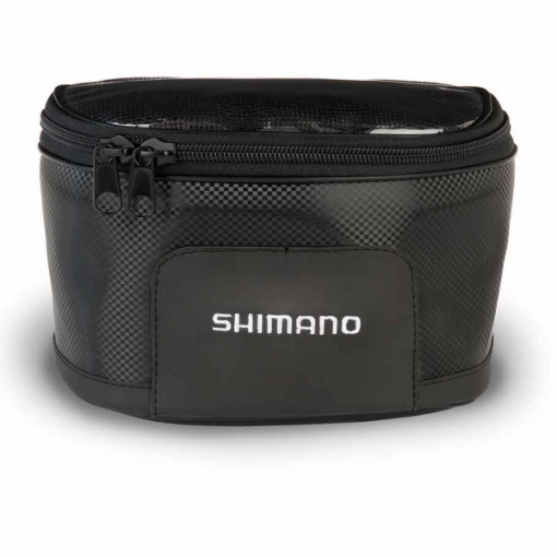 Robustní pouzdro na velké navijáky Shimano Reel Case Large s luxusní karbonovou povrchovou úpravou.