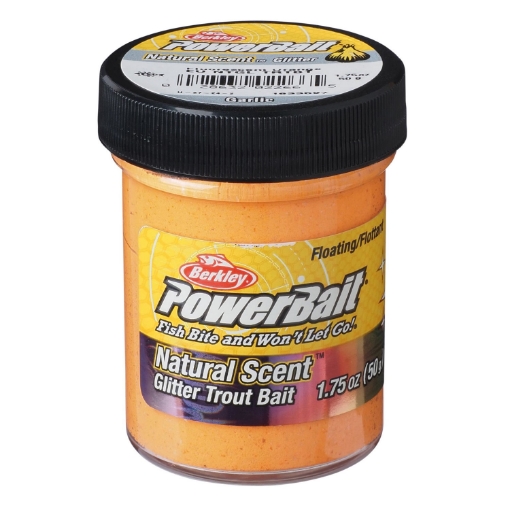Bild von Berkley Powerbait NTGL Garlic Fluo Orange Glitter