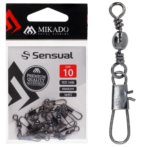 Obrázek Mikado Obratlík s karabinou Interlock #14 10kg 10k