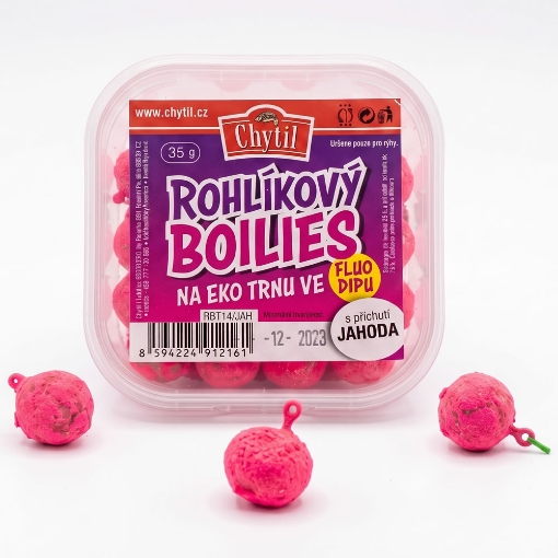 Bild von Rohlíkové boilies na EKO trnu Fluo Jahoda 14mm