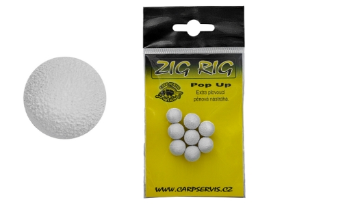 Bild von Pěnová nástraha Pop Up - 10 mm/bílá