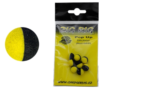 Bild von Pěnová nástraha Pop Up - 10 mm/žlutočerná